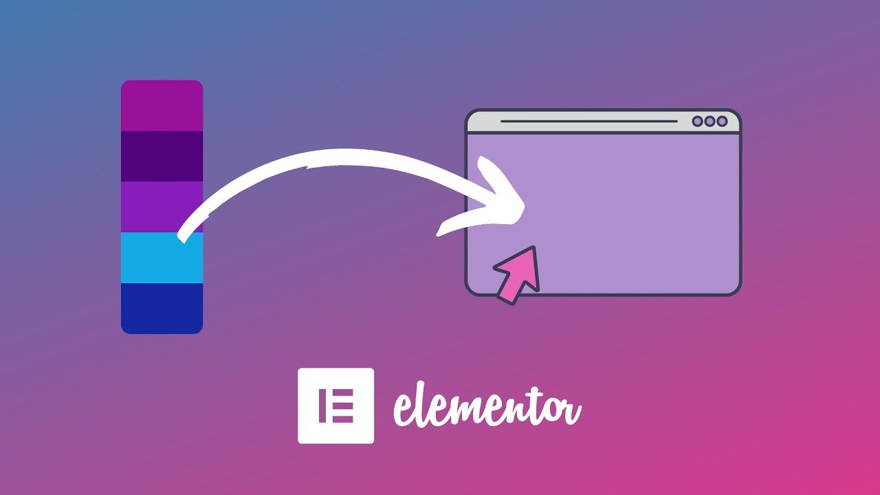 Vignette violette du tutoriel Elementor sur la couleur de fond d’une page